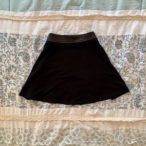 F21 black skater skirt